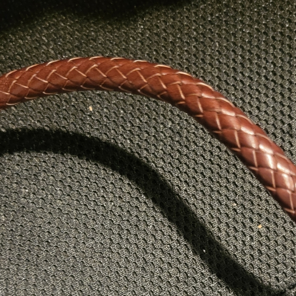 Brighton Brown Heart Pattern Women's Bag Purse Braided Strap - Picture 9 of 15